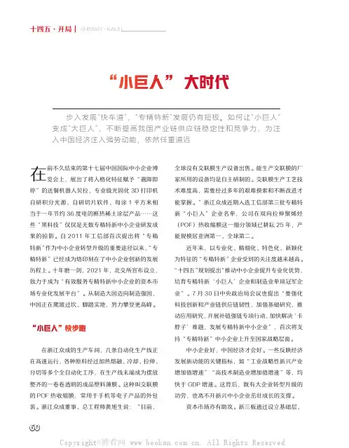 “小巨人” 大时代