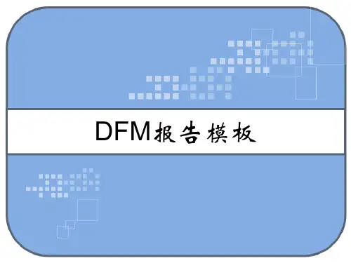DFM报告模板 经典 PPT