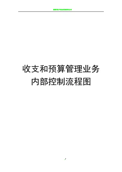 收支和预算管理业务内部控制流程图