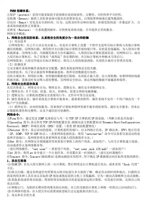 计算机网络安全教程复习资料