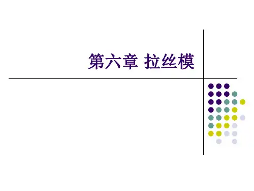 钢丝拉拔生产(第五章) 拉丝模