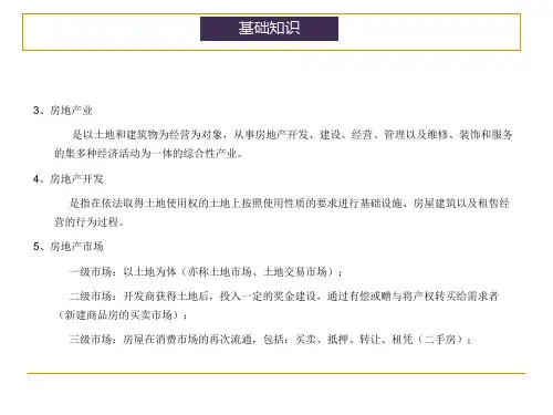 房地产基础知识ppt课件
