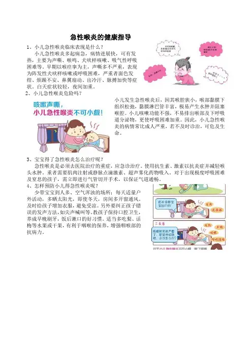 急性喉炎的健康指导7