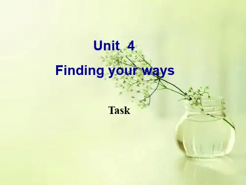牛津译林版七年级英语下册Unit4FindingyourwaysTask优质PPT课件