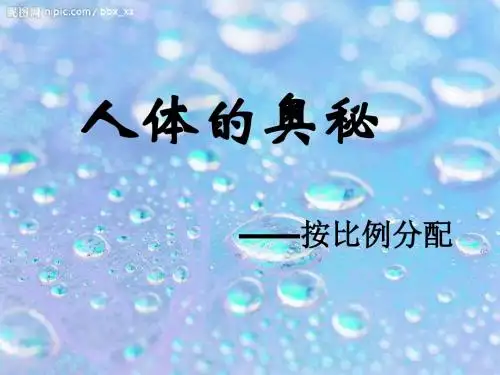 2014青岛版数学六上《三、人体的奥秘——比》ppt课件