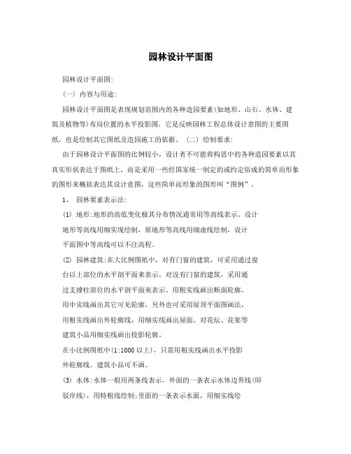 园林设计平面图