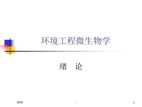 环境工程微生物学概述课件ppt课件