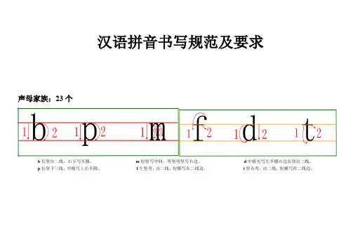 汉语拼音书写规范及要求(已排版)