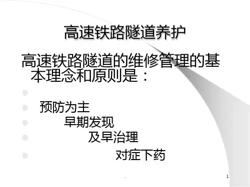 【教学课件】第八章-隧道养护