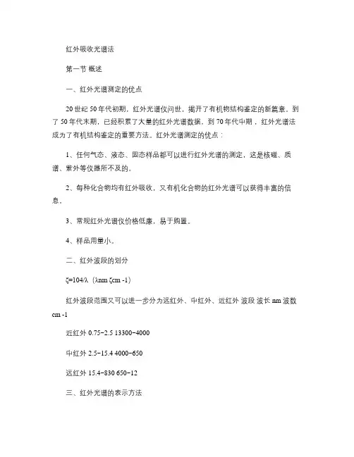 红外吸收光谱的解析.
