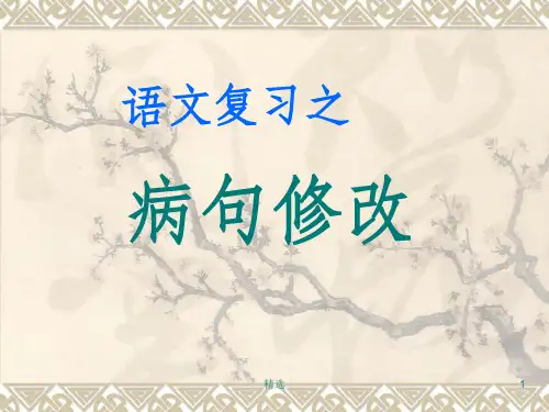 病句修改公开课获奖课件