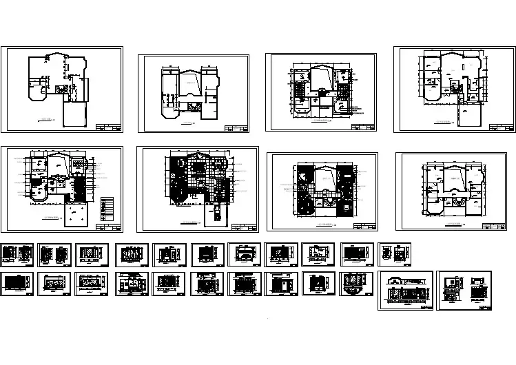 某住宅建筑户型装修设计施工图（共17张）