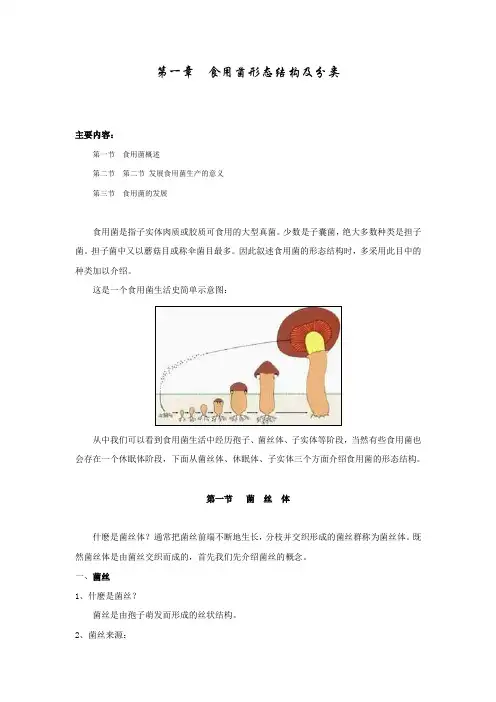 第二章-食用菌形态结构及分类