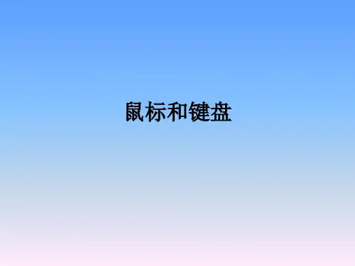 计算机基础课程 鼠标与键盘