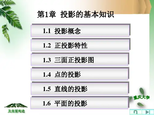 第1章-正投影特性