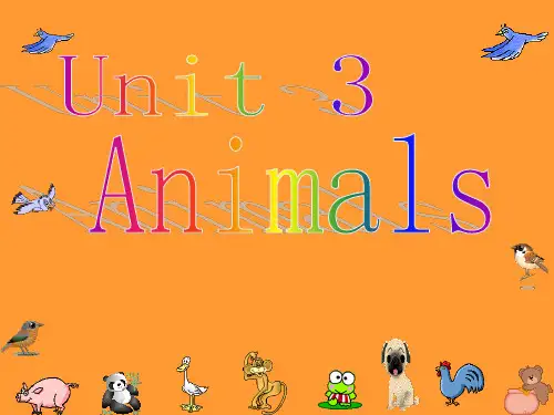 小学英语Animals动物优秀教案ppt课件