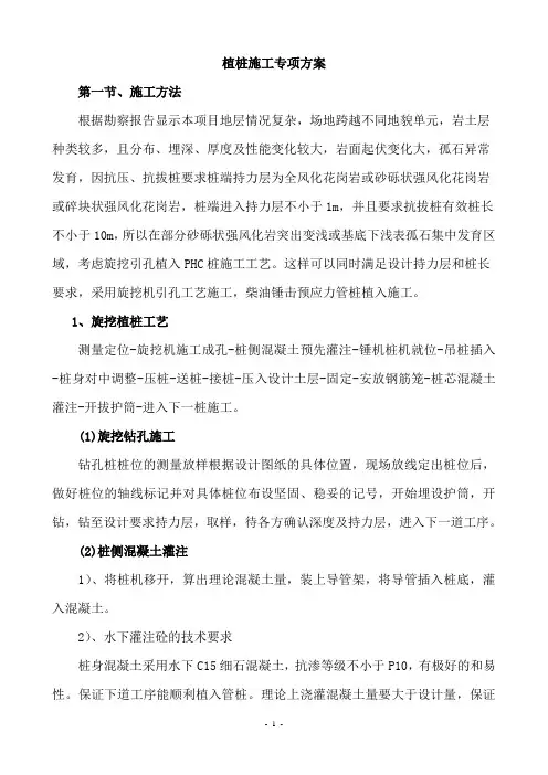 植桩施工专项方案
