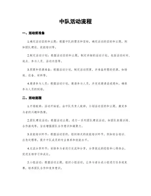 中队活动流程