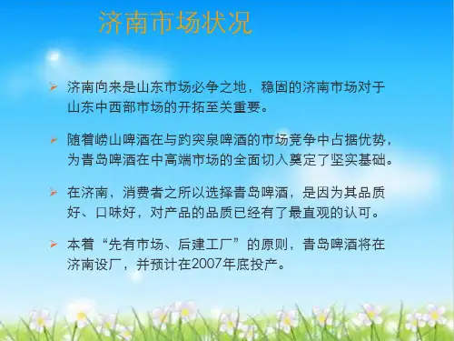 青岛啤酒主要传播推广策略(ppt 34页)