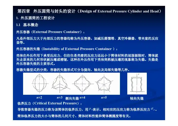 外压圆筒和封头的设计