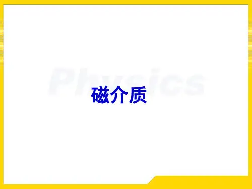 物理专题课件：12磁介质