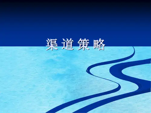 企业管理分销渠道ppt课件