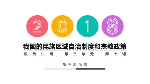 高中政治-2018届 政治生活第七课 我国的民族区域自治制度和宗教政策