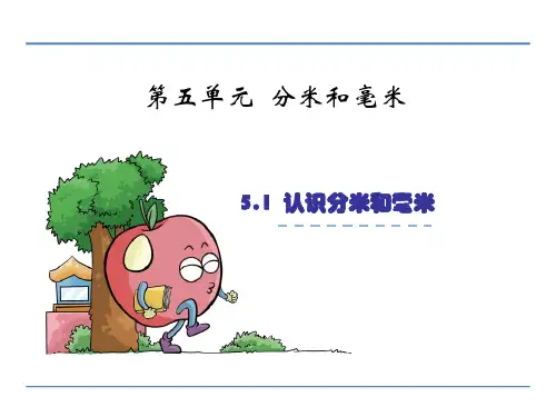 5.1认识分米和毫米课件