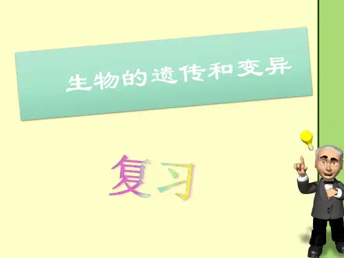 八年级生物(人教版下册)复习课件：第七单元第二章生物的遗传和变异
