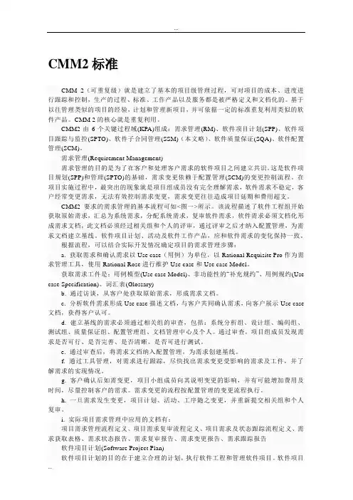 CMMI实验报告