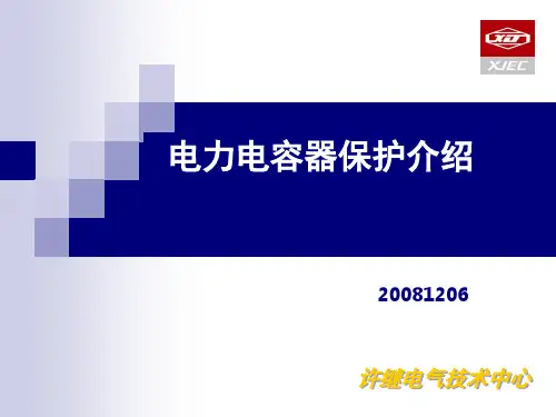 电力电容器保护讲解