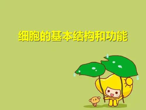 《细胞的基本结构和功能》PPT精品 课件 