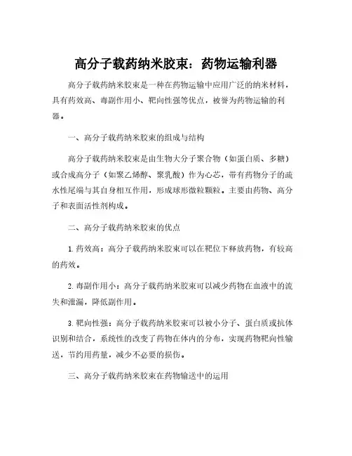 高分子载药纳米胶束