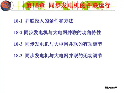 东北电力大学电机学ppt讲义第18章
