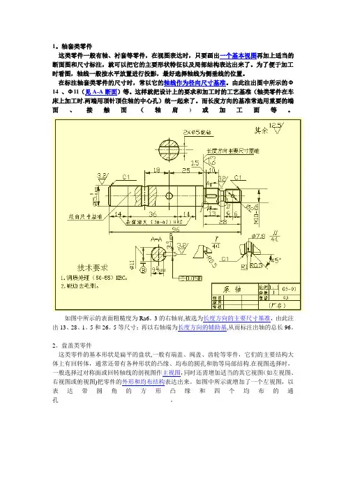 表面粗糙度的标注