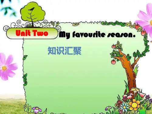 人教(PEP)五年级下册英语Unit 2 My favourite season 知识汇聚(共7张P