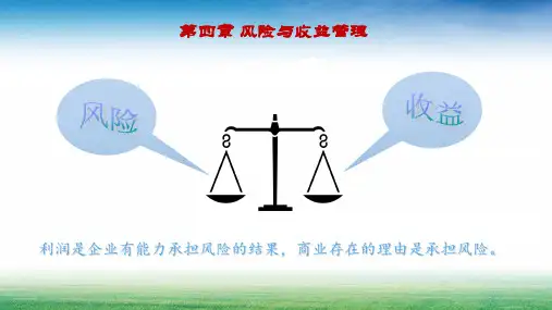 财务管理教学课件 第四章 风险与收益管理