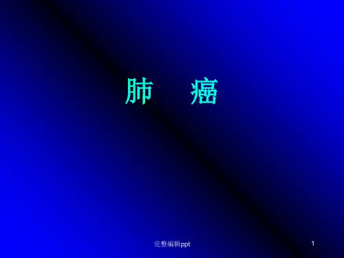 肺癌ppt课件-PPT完整版本