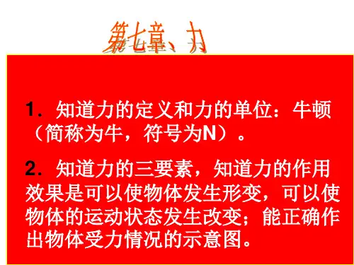 中考物理复习(八年级上下册)