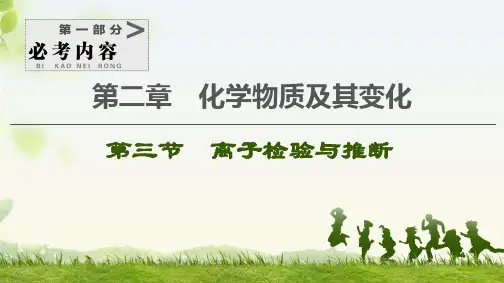 高考化学一轮复习离子检验与推断课件(71张)