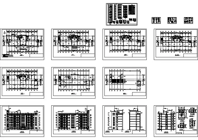 办公楼建筑设计施工图纸(共15张)