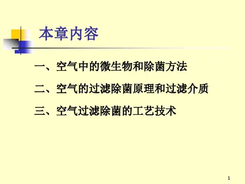 无菌空气的制备