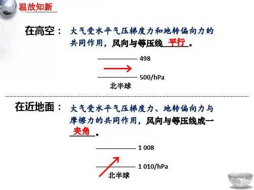 湘教高一地理必修1第2章2.3大气环境(全球气压带和风带的分布)(共15张PPT)