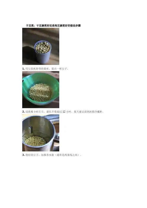 常见家常菜之豆浆的做法