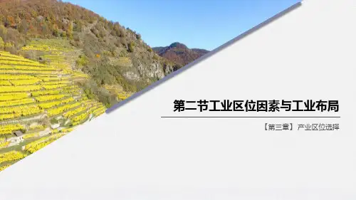 《工业区位因素与工业布局》产业区位选择PPT-湘教版高中地理必修二