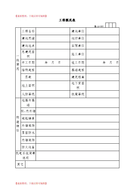 山东建筑资料全套表格World版(完整资料).doc