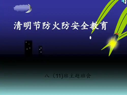 清明节防火完全教育PPT课件