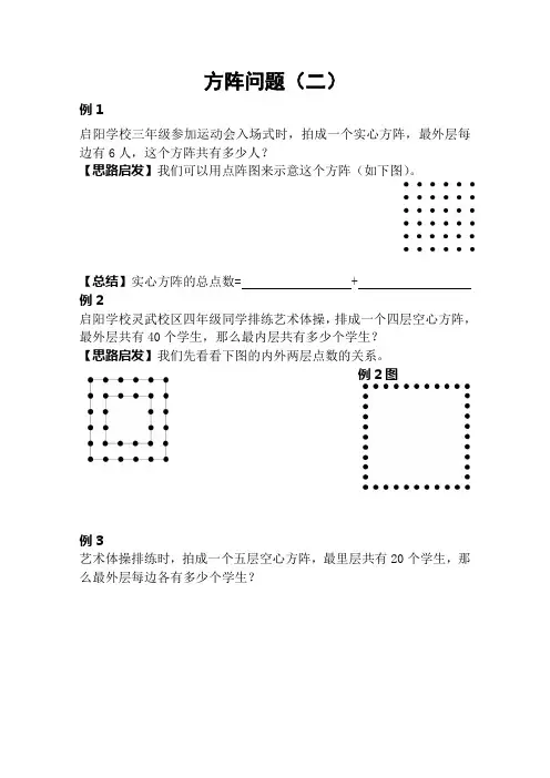 方阵问题(二)