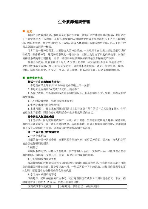 烟瘾