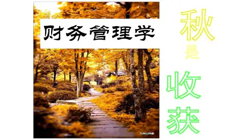 财务管理学 全套PPT教学课件  大学教学课件